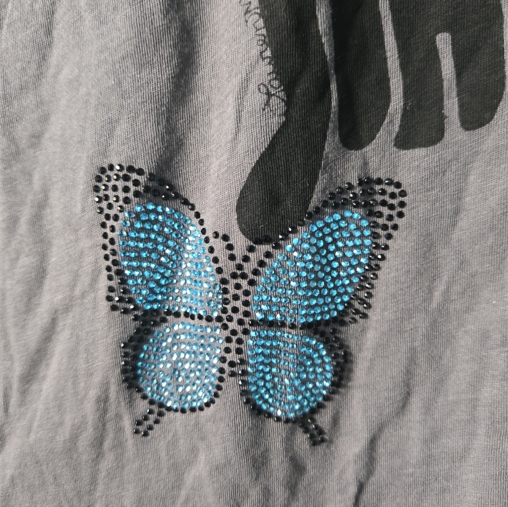 Lauren Moshi Crystal Love Butterfly Edda tee - Picture 7 of 11